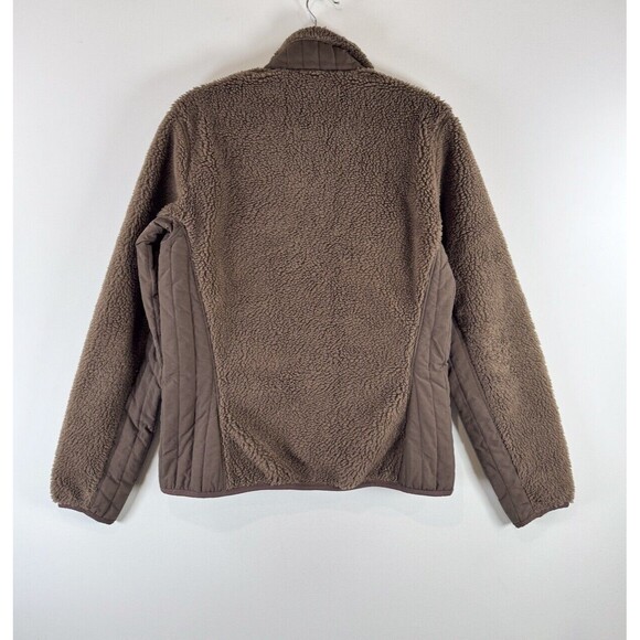 Patagonia Womens Jacket Brown Retro X Deep Pile Fleece Full Zip Outdoor Medium - Picture 3 of 10